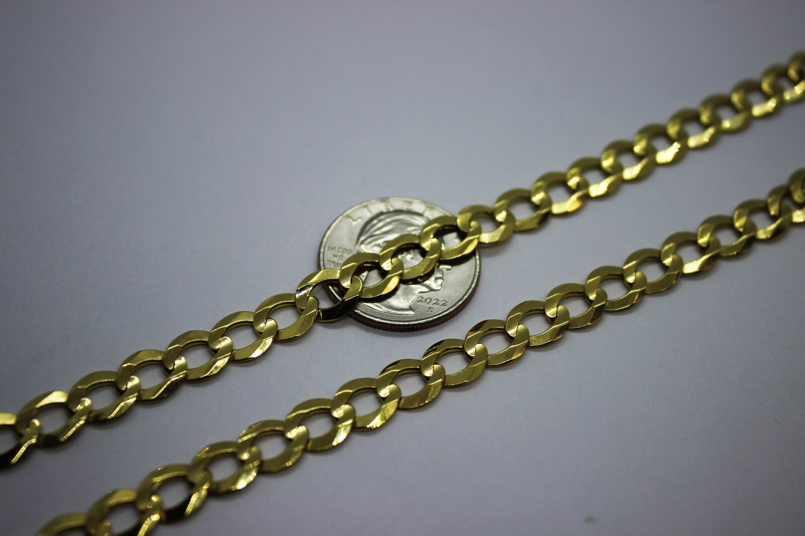 14k Solid Yellow Gold Cuban Link Chain Necklace 1.8mm – 9.5mm Men Women 16″-30″