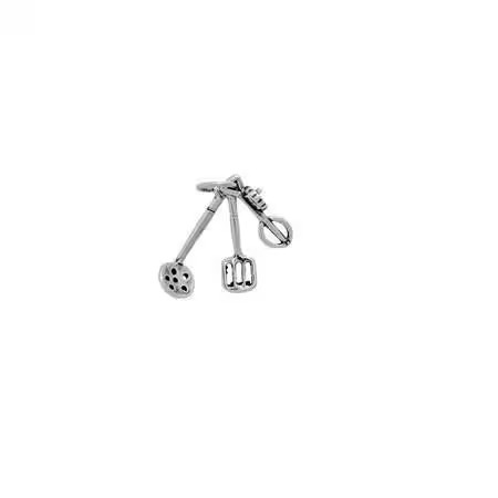 Kitchen Utensils Charms Sterling Silver | Cooking Jewelry | Tool Jewelry
