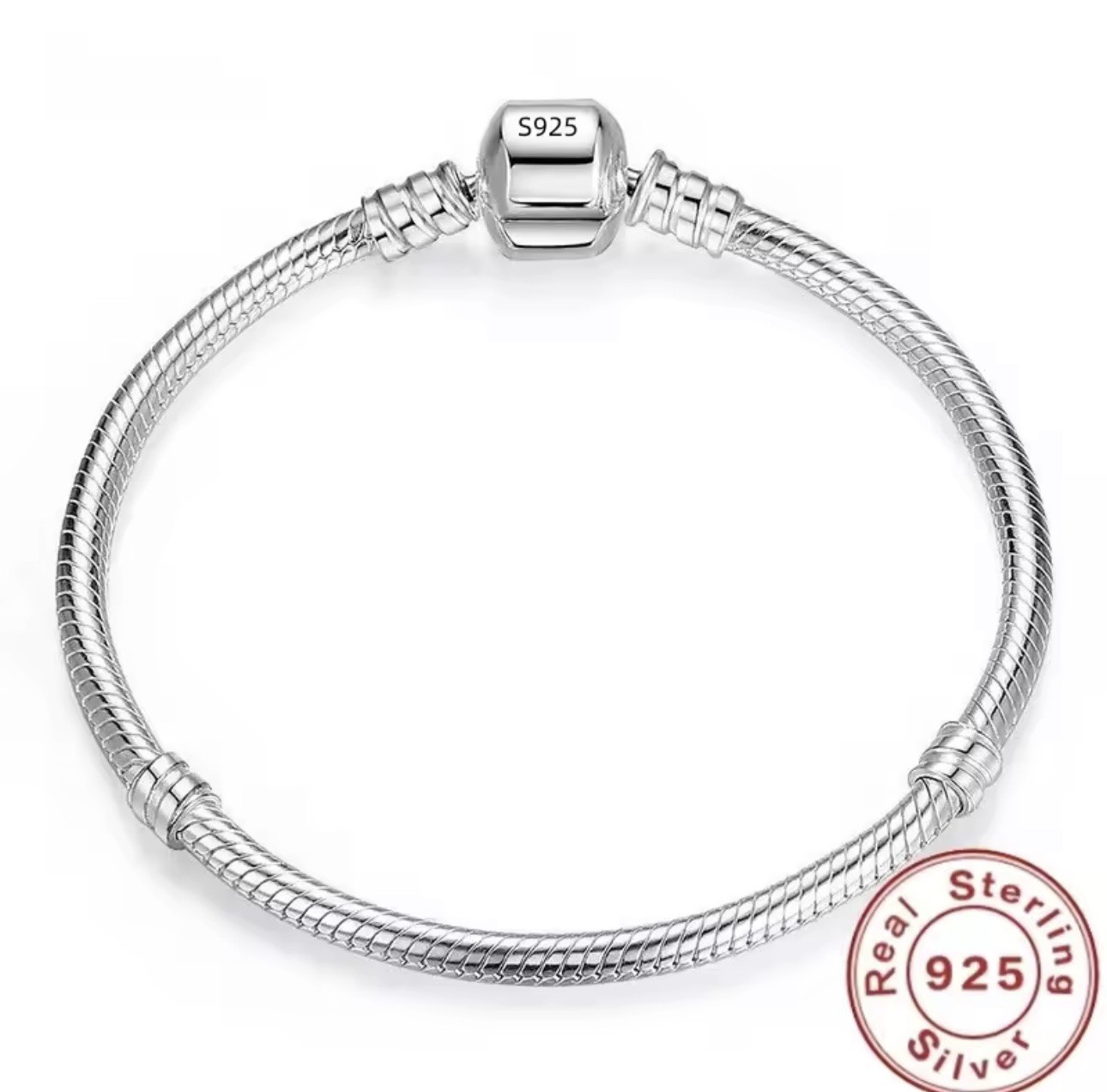 Branded 925 Sterling Silver Unisex Fashionable Bracelet. Size 20cm