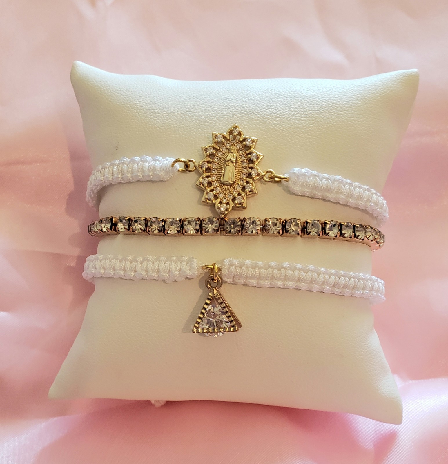 Bracelet 3 Pc. Religious Adjustable Set (K1)