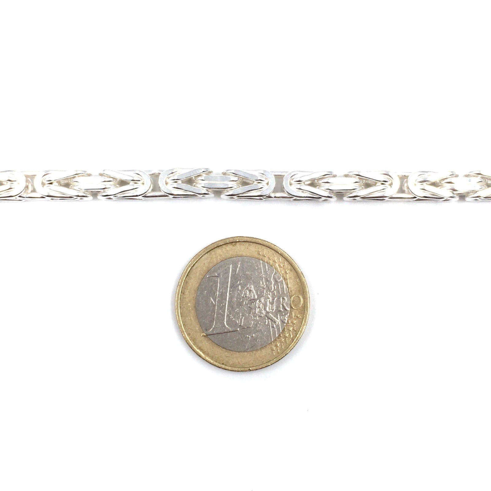 Solid 925 Sterling Silver Bracelet 20.5cm Mens Jewellery 4.9mm King Chain 28gr