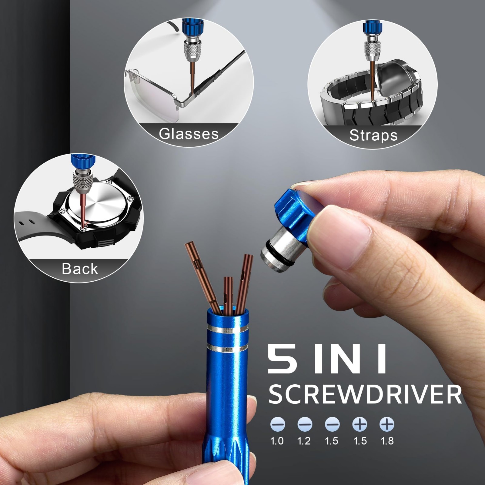 Watch Repair Kit – Battery Replacement, Link Removal, Resizing Tools, Opener & S