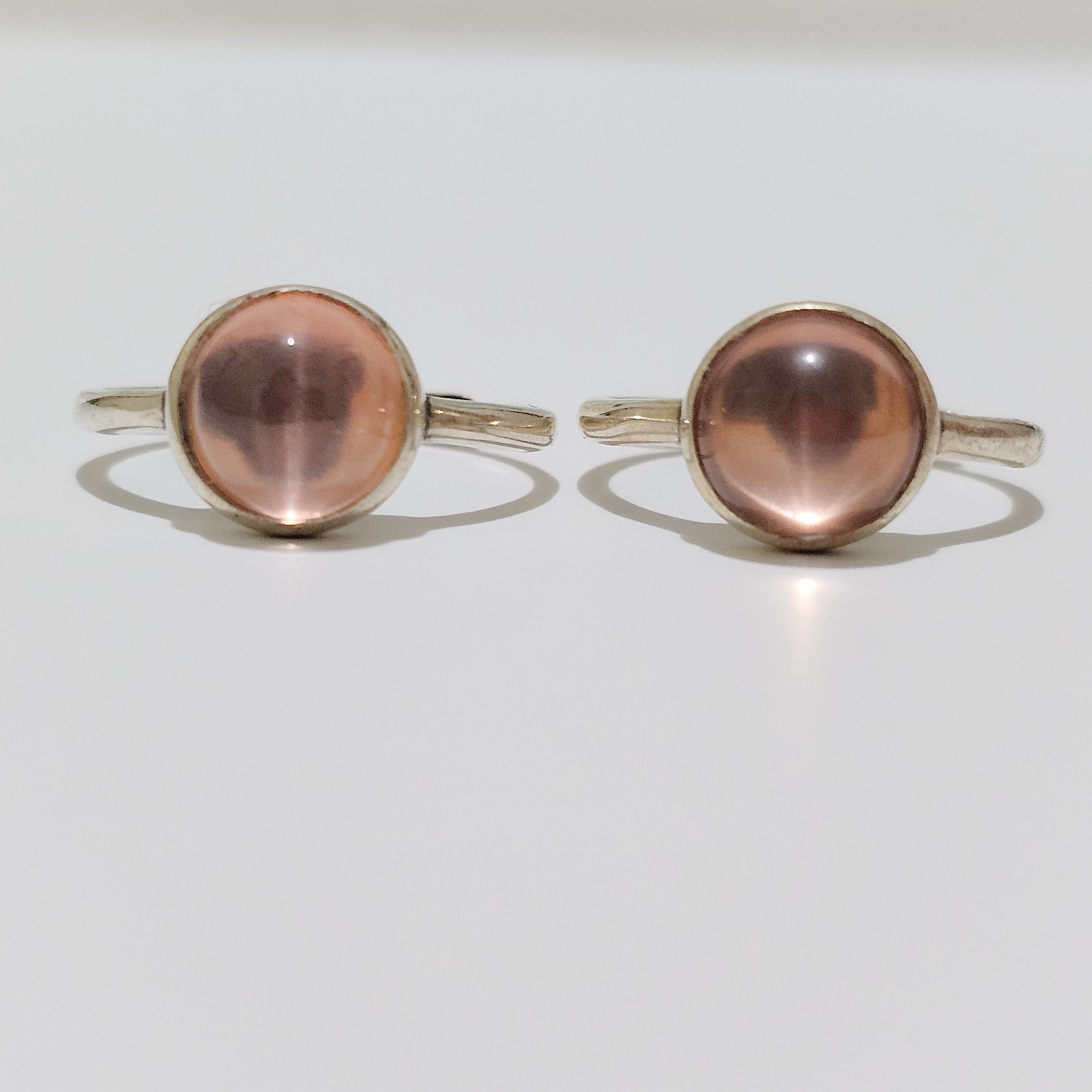 Star Light Rose Quartz (With Asterism) 925 Sterling Silver Adjustable Ring