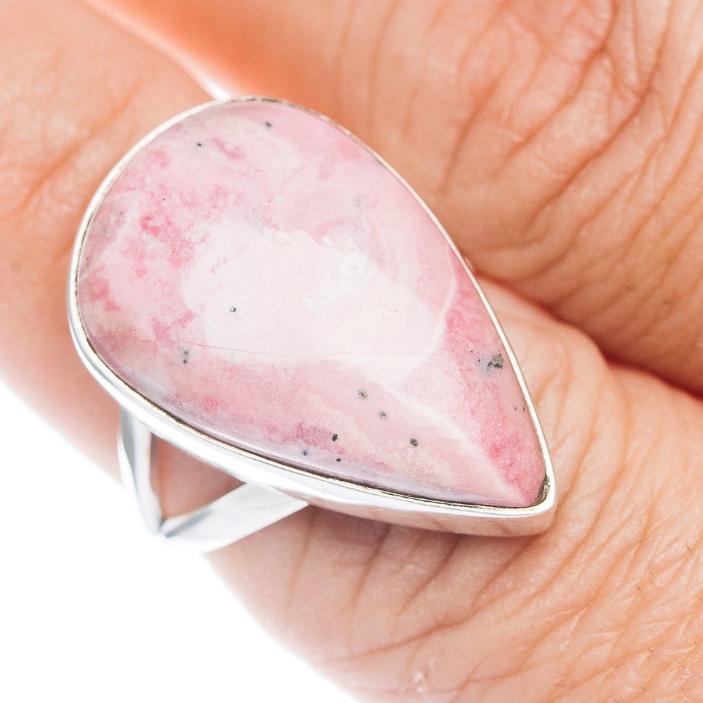 Rhodonite Ring Size 7 (.925 Sterling Silver)