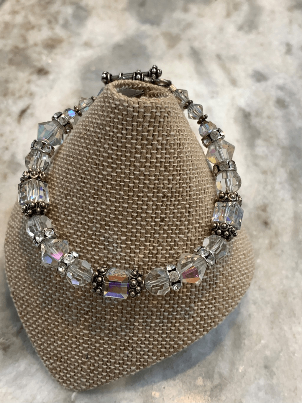 Austria Aurora Borelia Crystal Bracelet #handmade