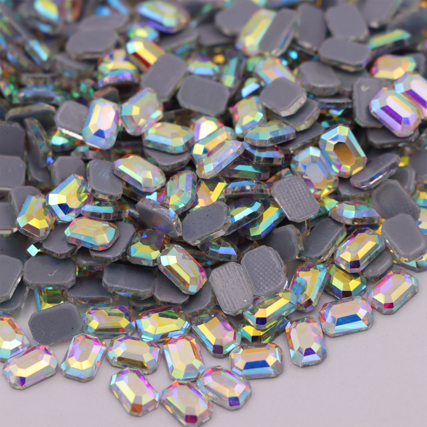 Special Shape Crystal AB Iron On Hotfix Rhinestones Hot Fix Flatback Stones Gem