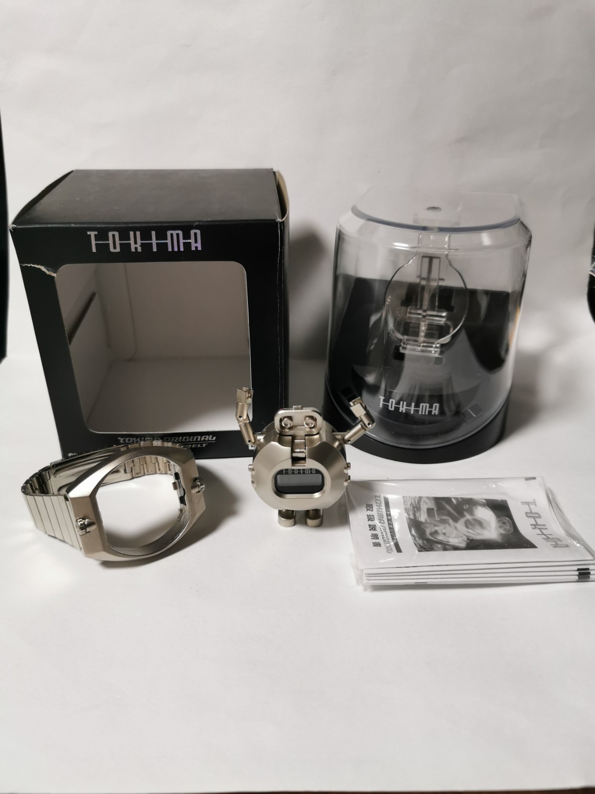 NOS Bandai TOKIMA Vintage 1998 Robot Transform Toy Watch JDM Steamhead