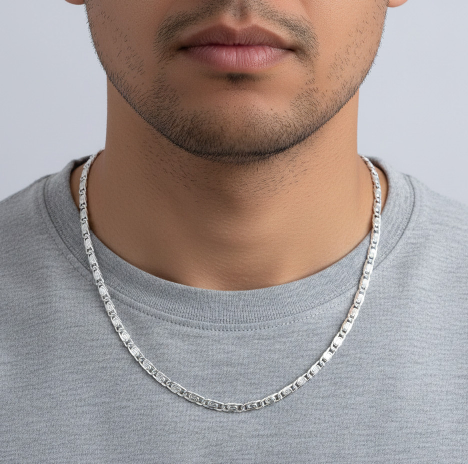 925 Solid Sterling Silver Beautiful Snake Chain Necklace For Women And Men