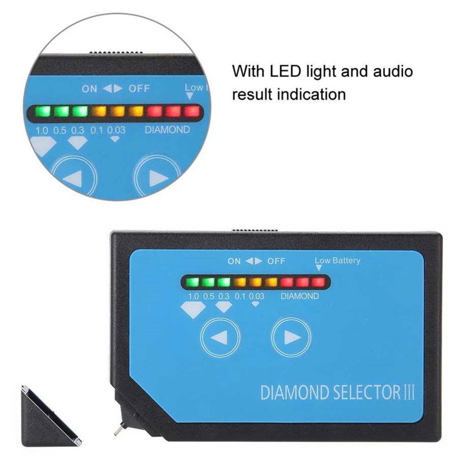 Portable Diamond Tester Selector Illuminated Jewelry Gemstone Testing Tool Kit