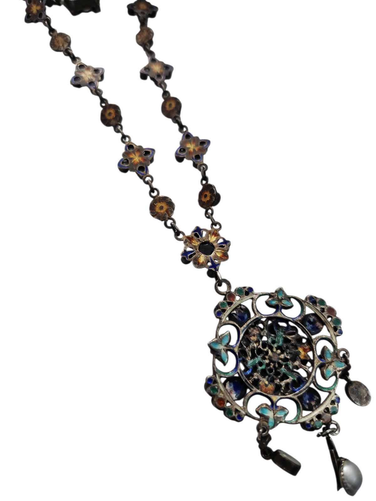 Hermann Böhm Reversible Renaissance Revival Gem Set Necklace 1870 Vienna Austria
