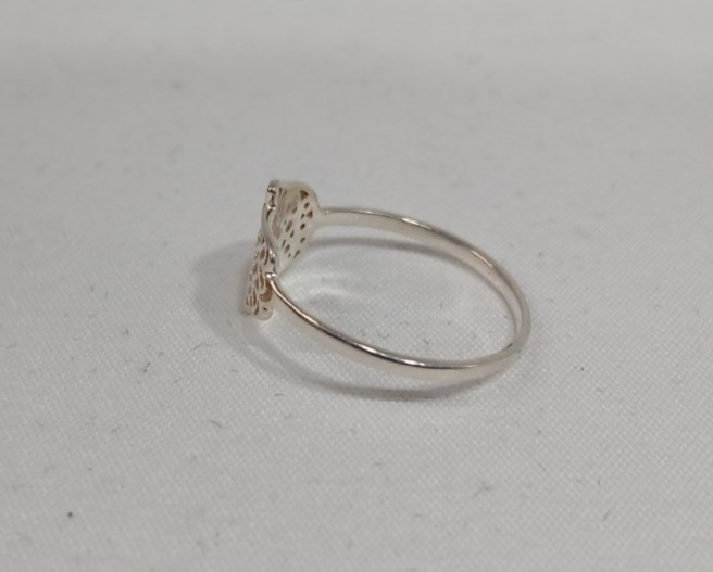 Sterling Silver 925 Chamsa Ring • Size 5.5 • Unknown maker hallmark