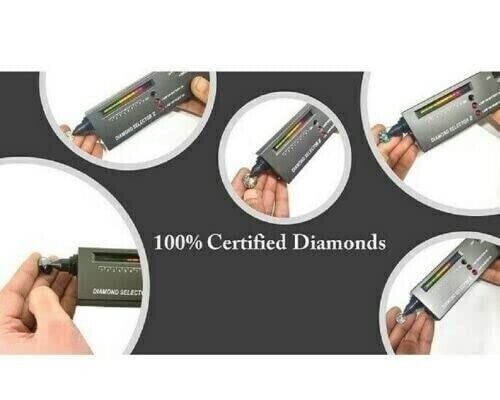925 Silver, White Diamond Solitaire Dangler Earrings, 10 Ct Certified Treated