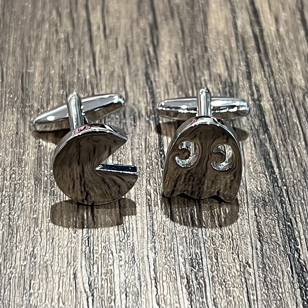 Arcade Game Pac-Man Ghost Cufflinks For Men Birthday Wedding Gift