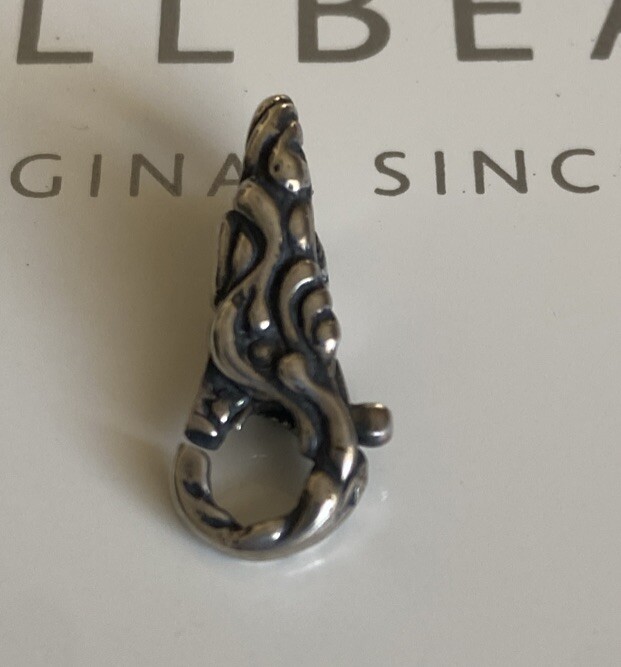 Trollbeads Water Lock Clasp 925 Sterling Silver for Bracelet Retired