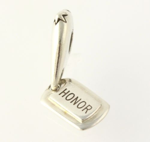 NEW Chamilia Charm – Honor Military Tag 2010-3010 Sterling Silver 925 Bead