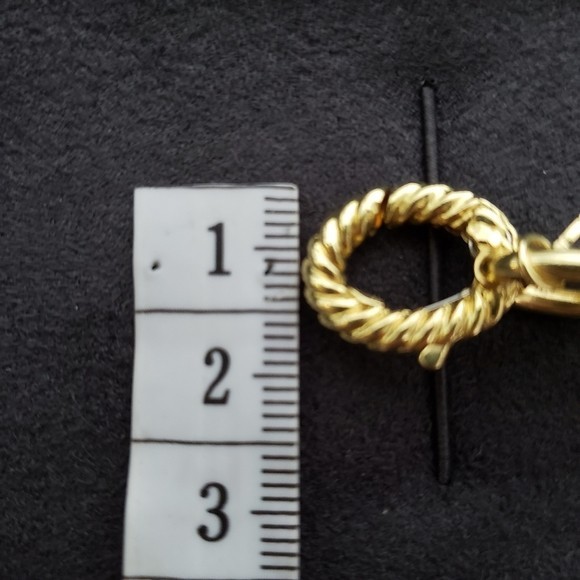 DAVID YURMAN 12mm Oval Link Cable Chain Bracelet 8 Inch 18K Gold