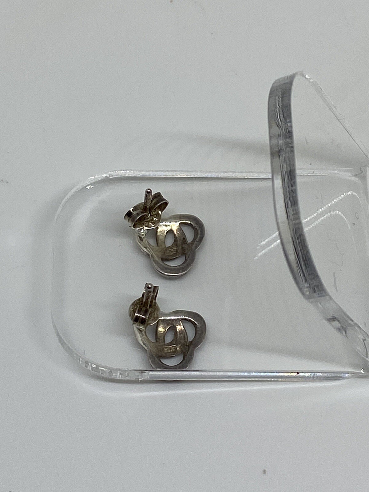925 Sterling Silver Celtic Stud Earrings Triquetra Symbol Pierced Dainty 1cm