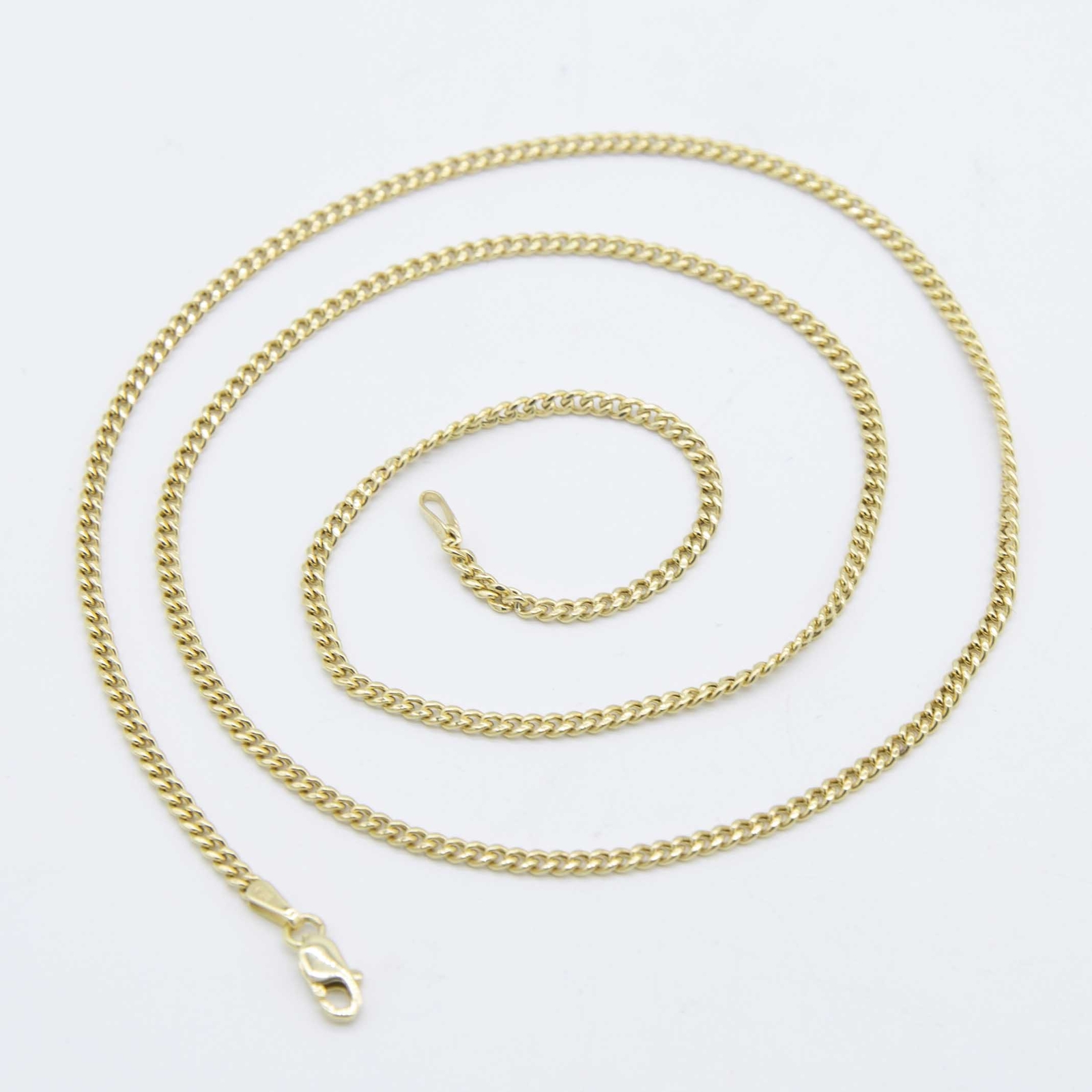 2mm Miami Cuban Royal Link Necklace Chain Real 10K Yellow Gold All Sizes
