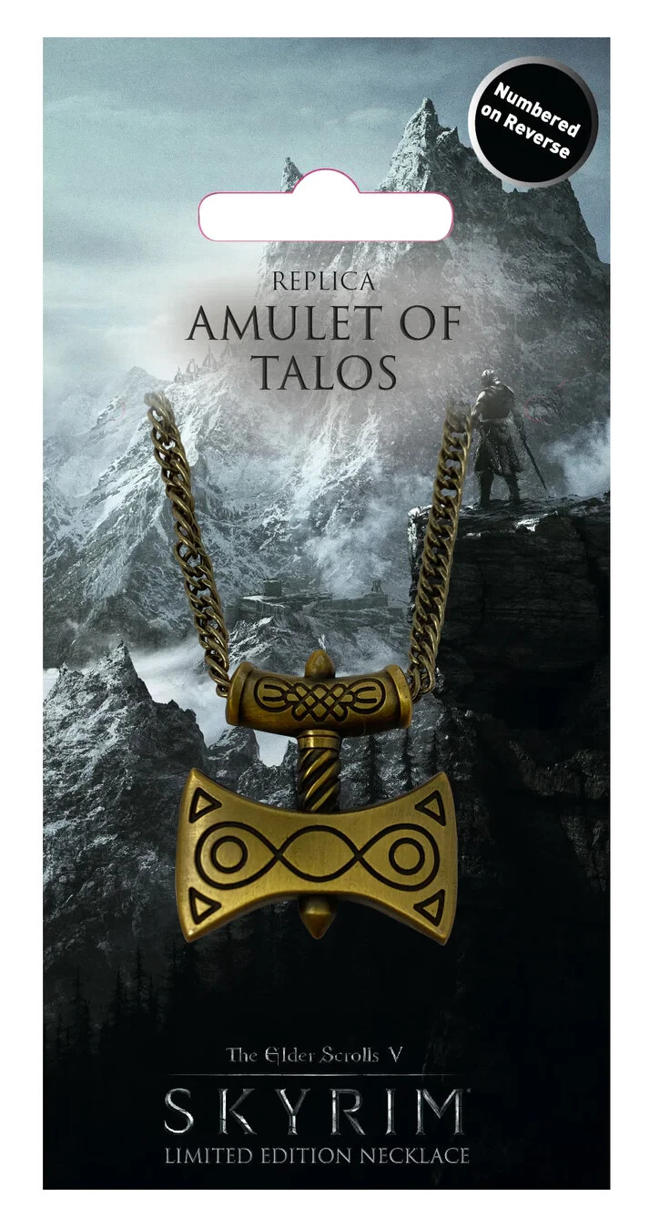 Amulet Of Talos – Elder Scrolls Skyrim Amulet Of Talos Replica numbered RARE LE