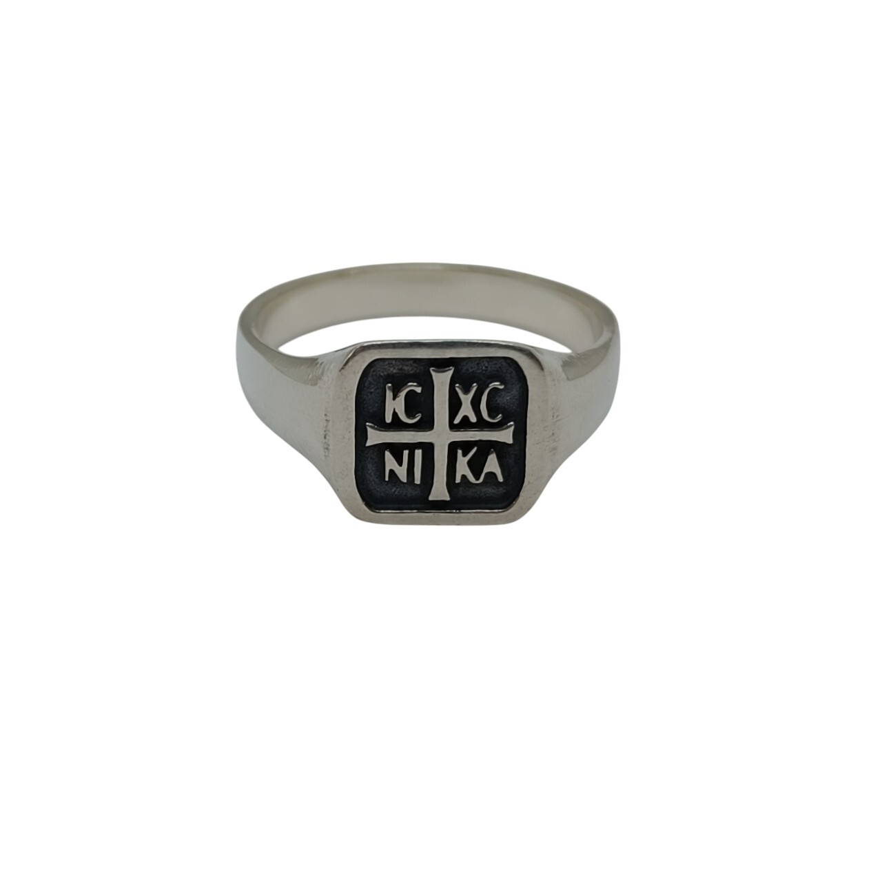 Men’s Ring Silver 925 IC XC NI KA Cross Orthodox Handmade Nickel Free