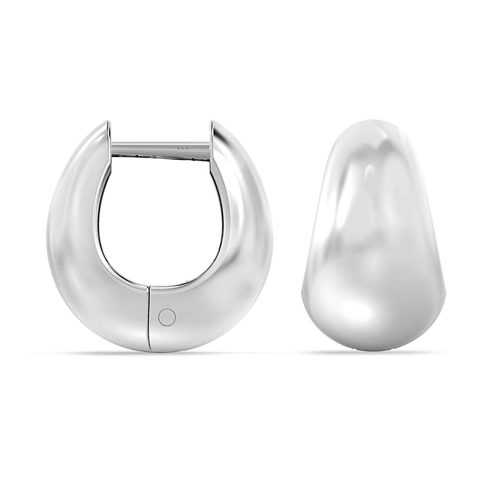 925 Sterling Silver Post Lightweight Small Huggie Hoop Earrings for Women 13 mm
