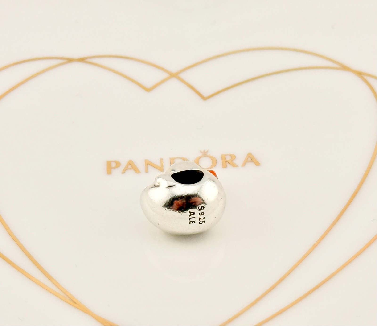 New Genuine Authentic Pandora Silver Polished Rubber Duck Charm ~799554C01
