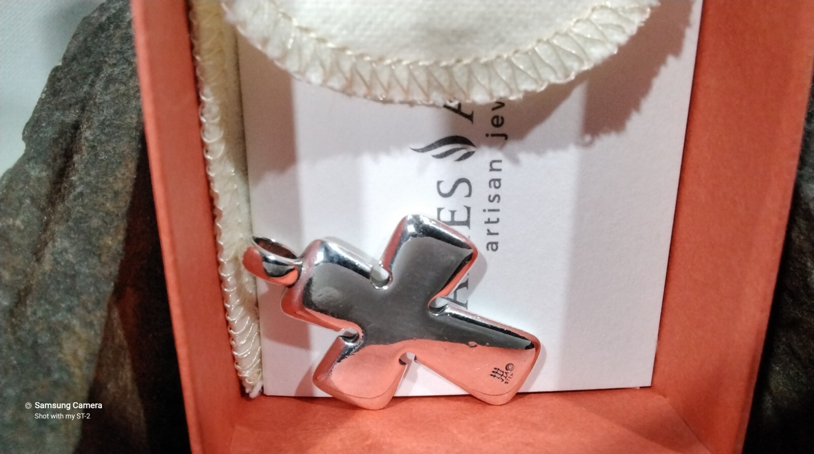 Retired James Avery Celtic Knot Cross Sterling Silver Pendant Fixed Bail JA Box