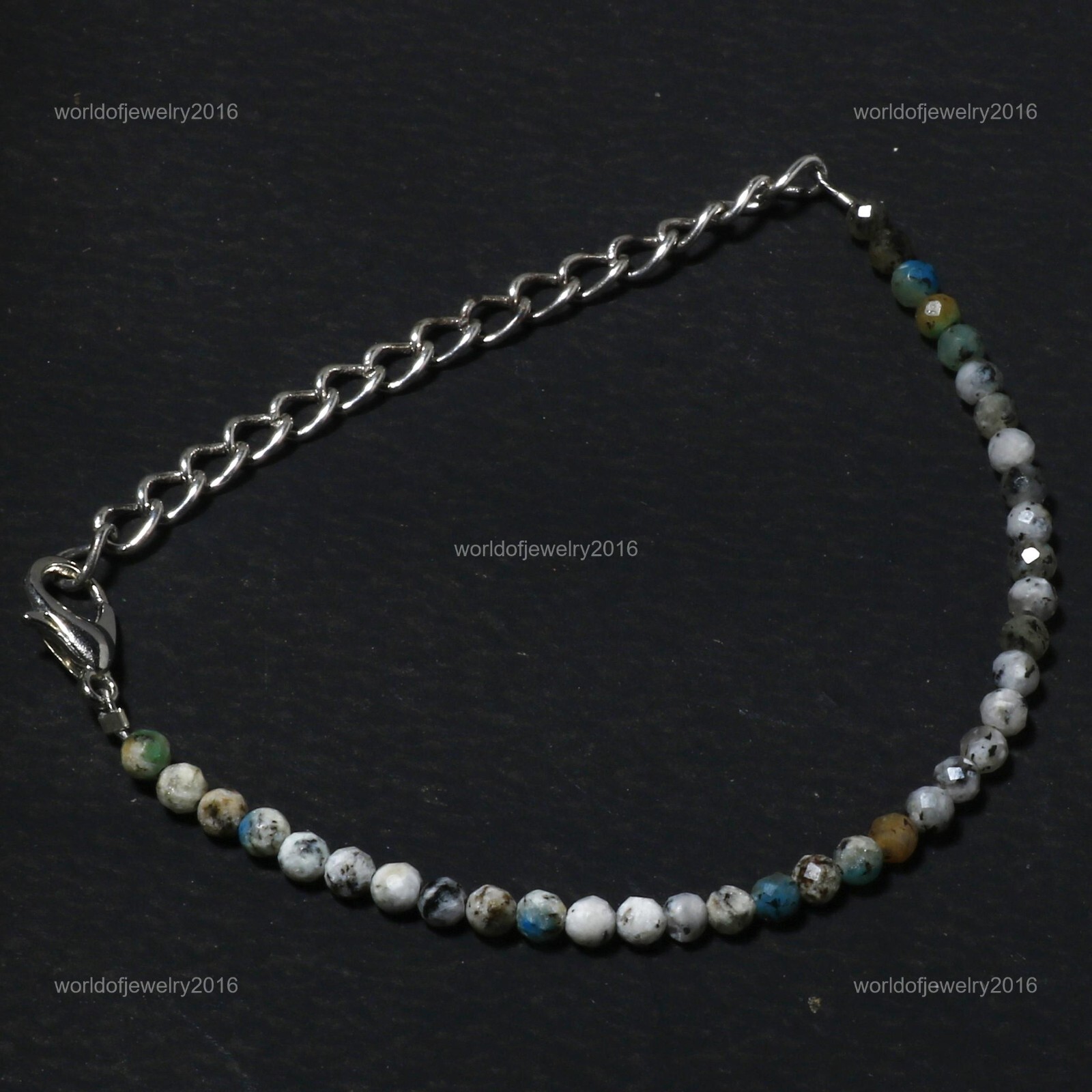 AAA 925 Sterling Silver K2 Jasper Gemstone Bracelet Handmade Dainty Jewelry Gift