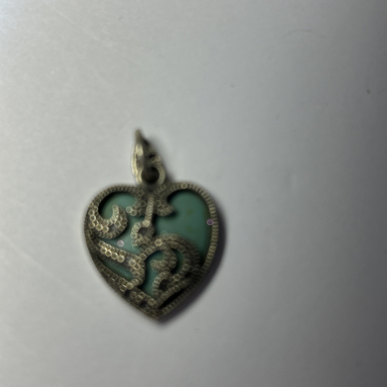 Sterling Silver Turquoise Howlite & Marcasite HeartPendant
