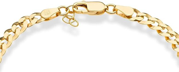 Italian 18K Gold 5mm Solid Diamond-Cut Cuban Link 7.5in Made in Italy New Luxury