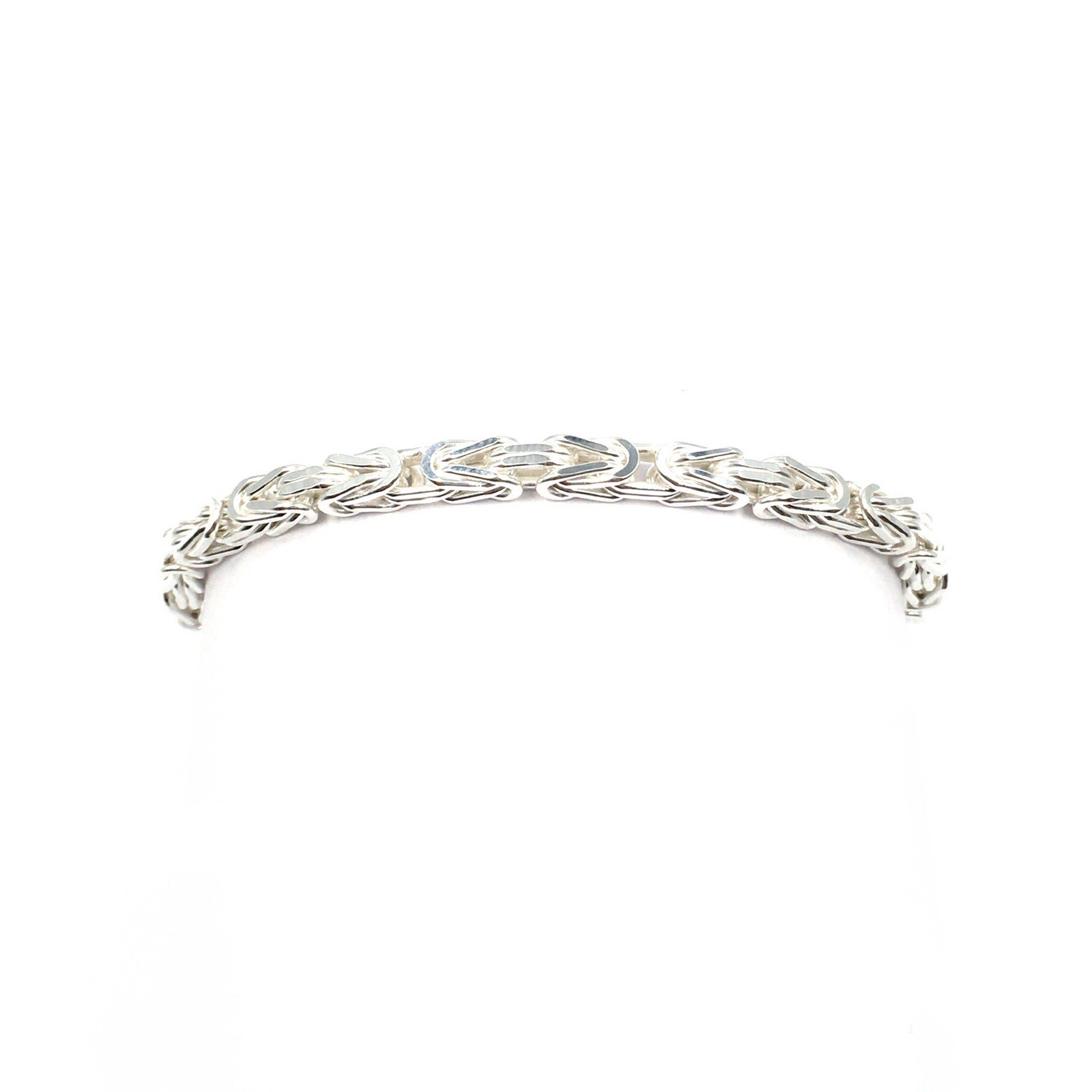 Solid 925 Sterling Silver Bracelet 20.5cm Mens Jewellery 4.9mm King Chain 28gr