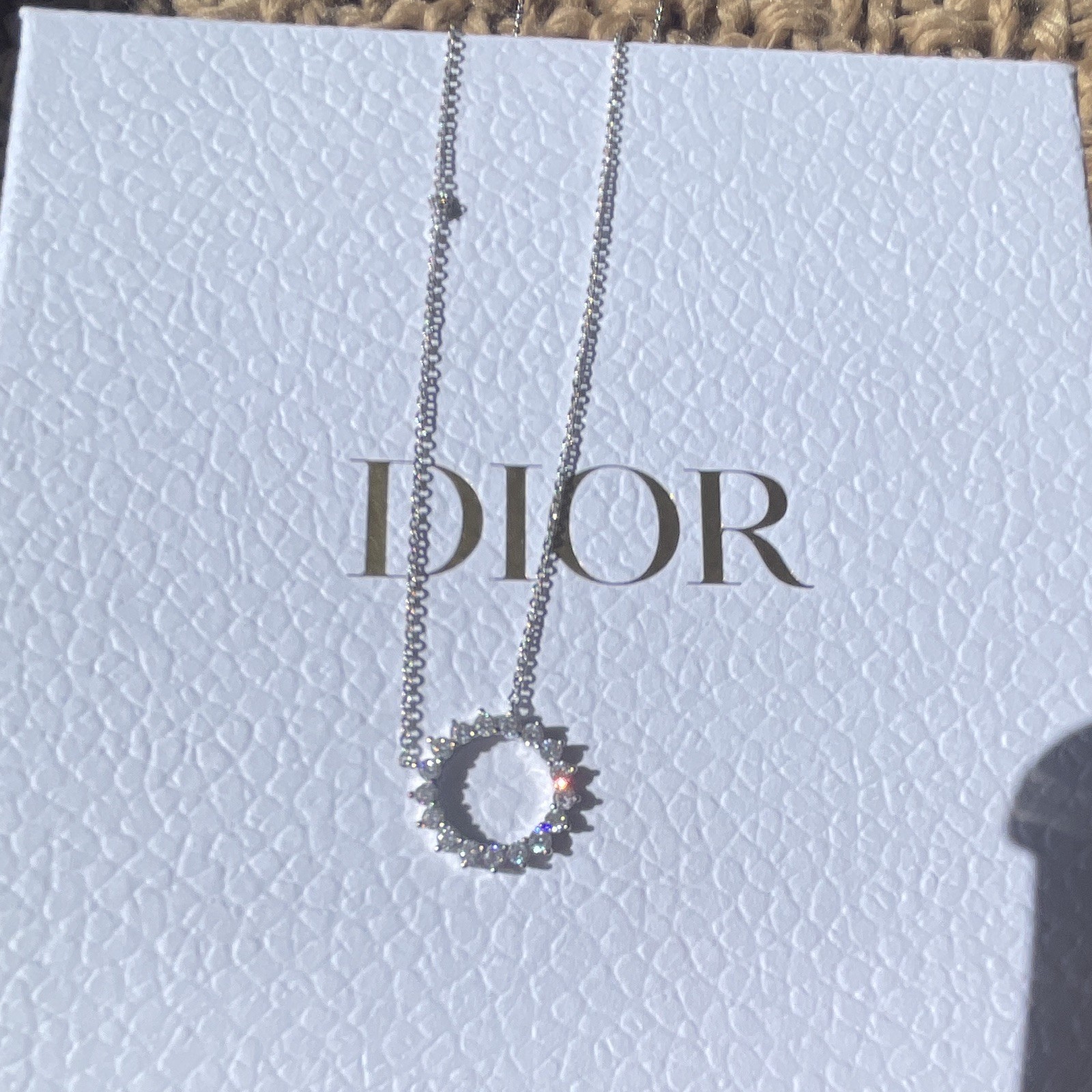 Diamond Round Necklace (not Real)