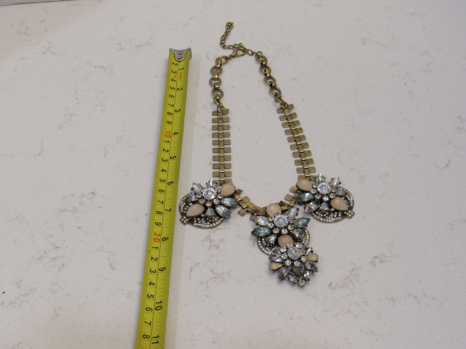 Bold Large Statement Necklace Sparkle Old Money Maximalist Loud Fashion Regal