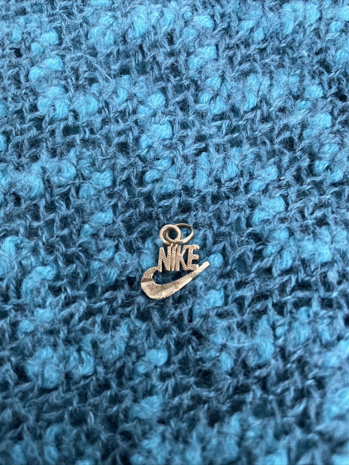 Gold Nike Charm/ Pendant 14k Yellow Gold Sports Charm – 0.7 Grams – Charm Only