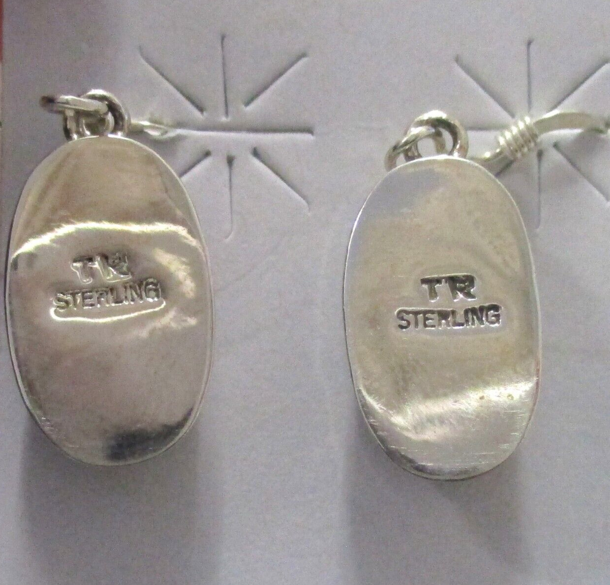 CHAROIT STERLING SIZE 6 3/4 RING & EARRINGS TS & TR UNKNOWN MAKER
