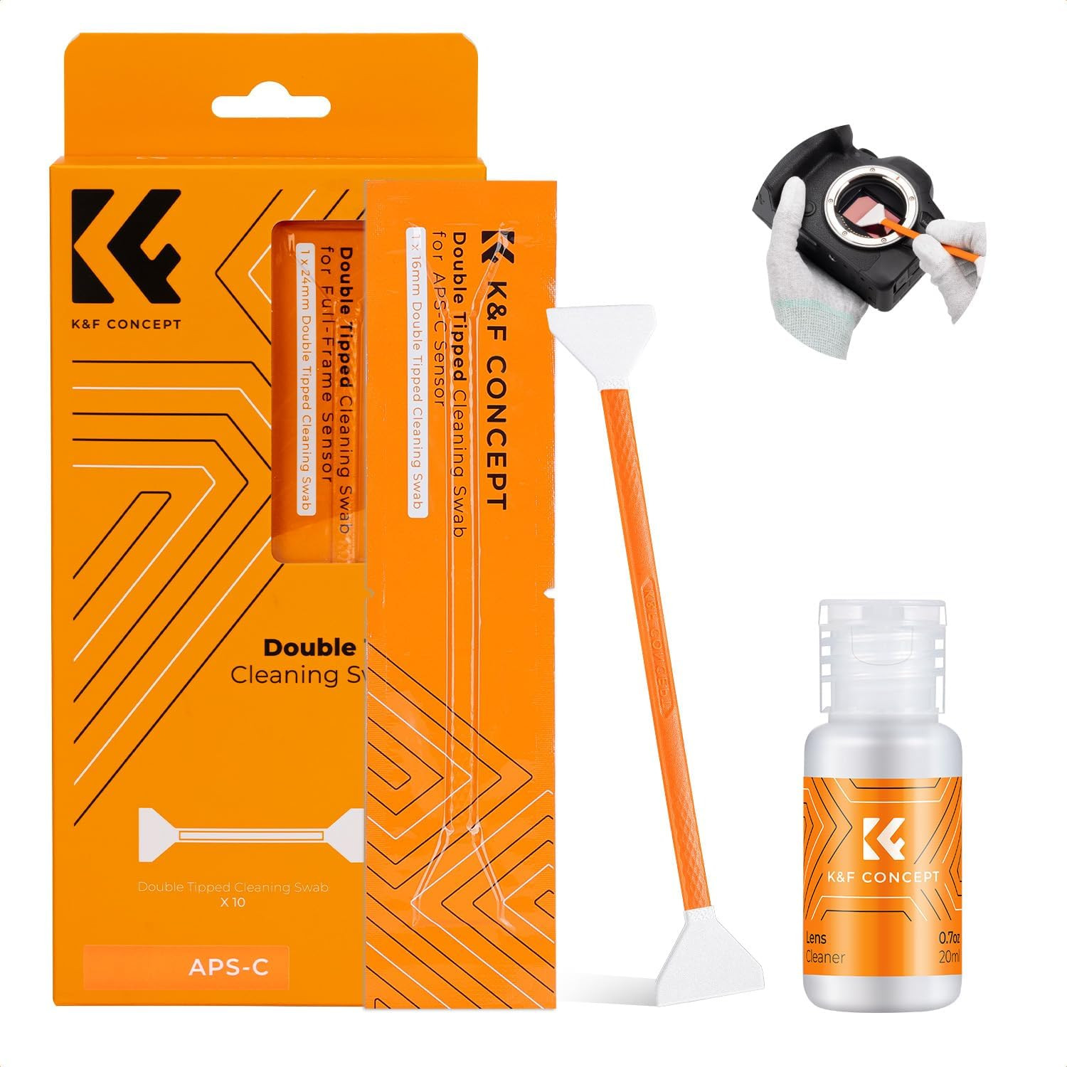 16Mm APS-C Sensor Cleaning Kit, Mirrorless Digital Camera Lens – 20Ml Cleaner &