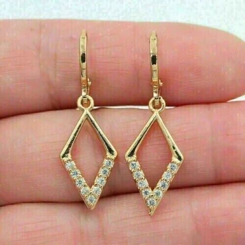 2.40 Ct Round Cut Lab Created Diamond Clip-on Earrings 14K In Yellow Gold Plated