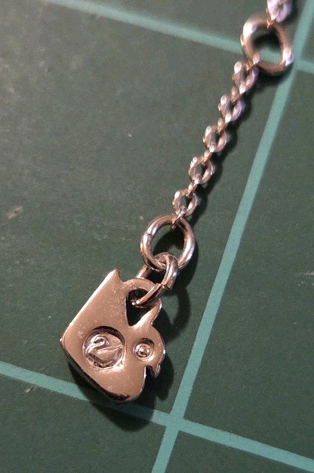 Signed SWAROVSKI MINI PARALLELE Tanzanite Necklace 1098422 Hangtag Swan Stamp