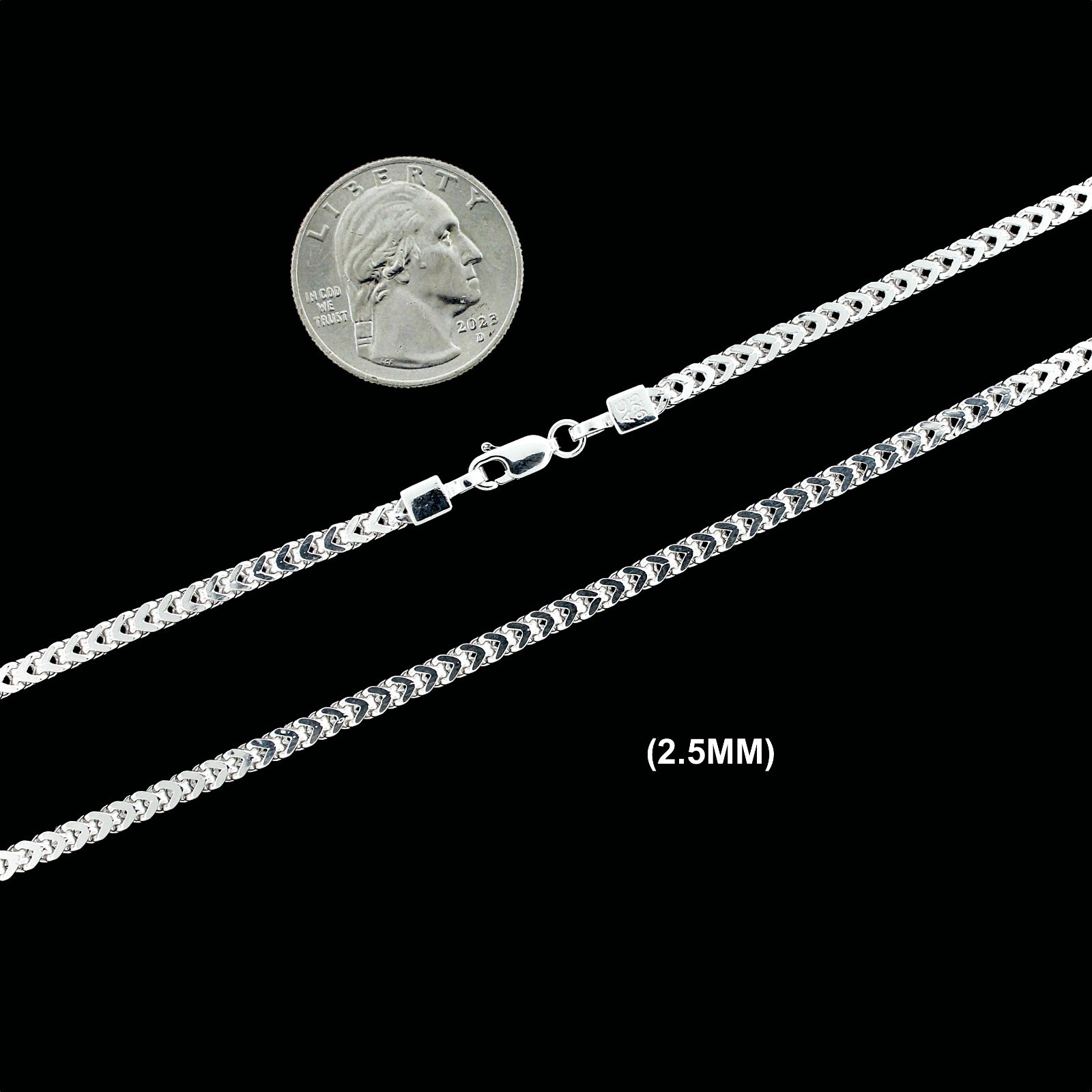 Real SOLID 925 Sterling Silver FRANCO BOX LINK CHAIN Necklace or Bracelet UNISEX