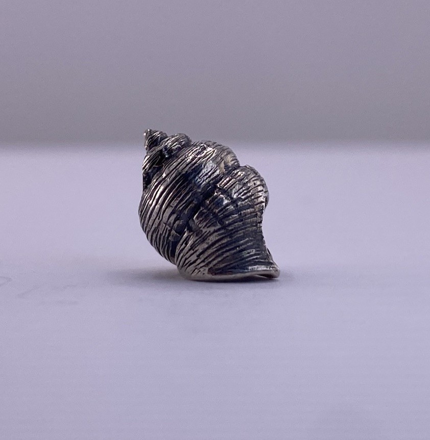 OHM Conch Seashell Charm Retired 925 Sterling Silver Ocean Beach Bead New