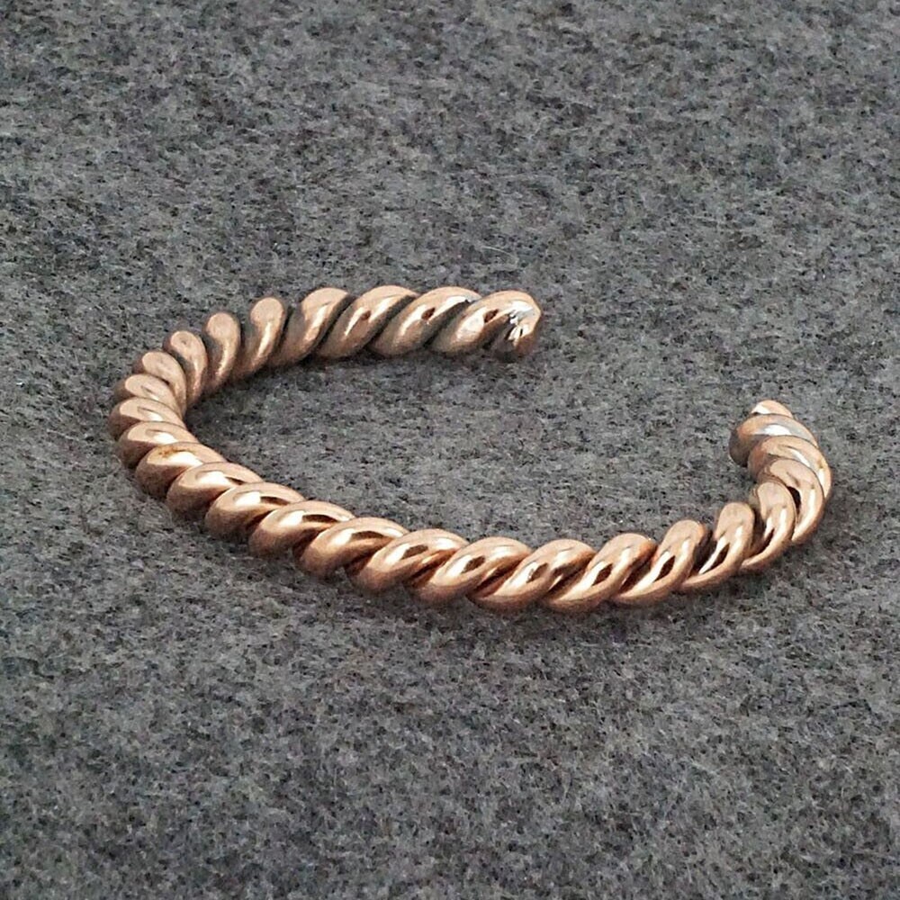 Copper Tensor Bracelet Magnetic Twisted Handmade Energy Cuff Bangle Jewelry #229