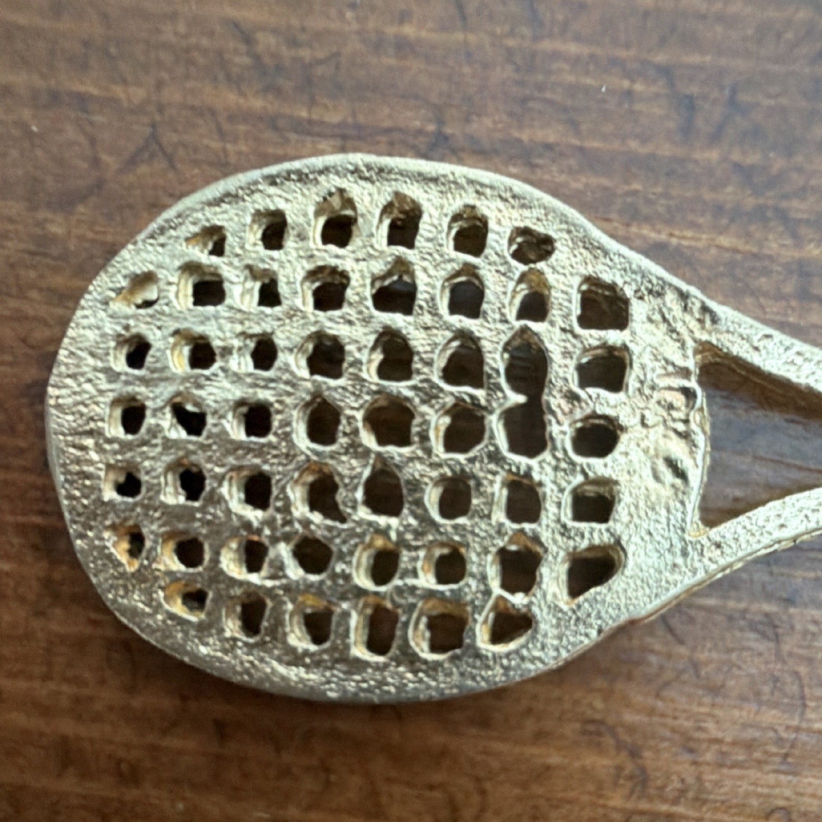 PL 10k Yellow Gold Tennis Racket Dangle Charm 2 inch Vintage