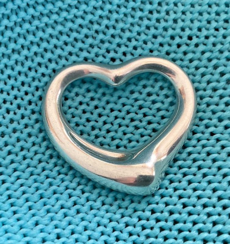 Tiffany & Co Elsa Peretti Open Heart Sterling 925 Pendant XL (Retired)