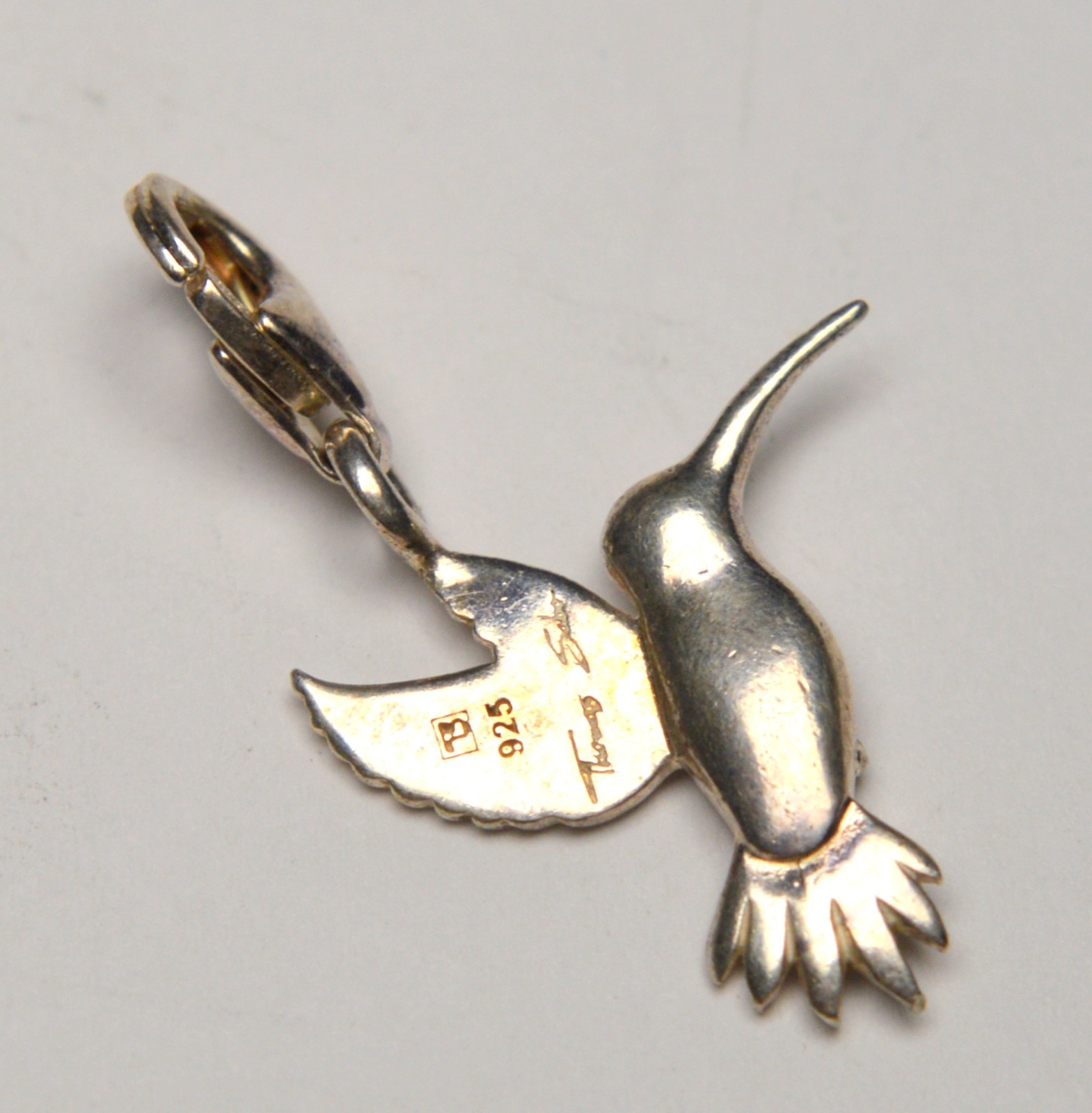 THOMAS SABO BRANDED 925 STERLING SILVER COLIBRI KOLIBRI BIRD PENDANT