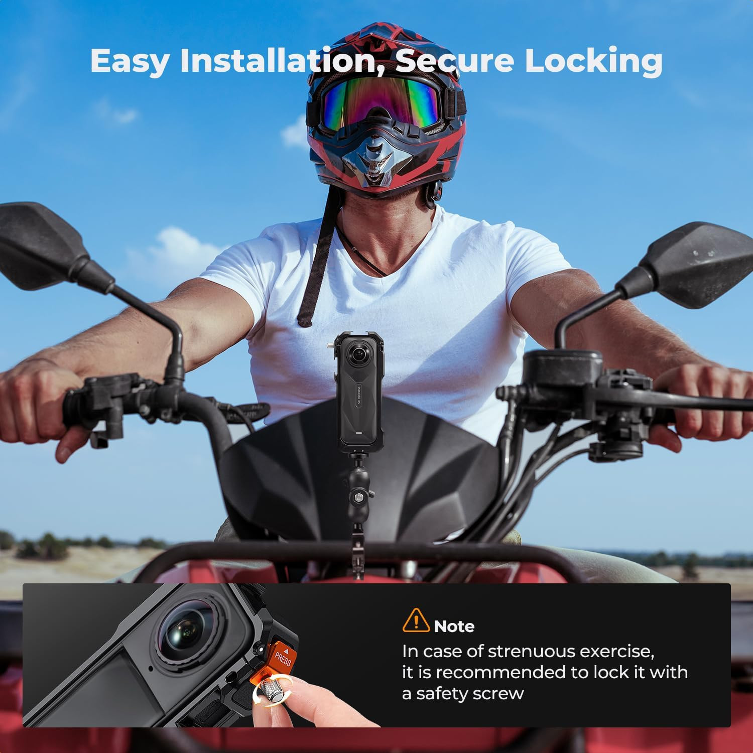 Camera Cage Compatible with Insta360 X5, Aluminum Alloy Protective Frame Case wi