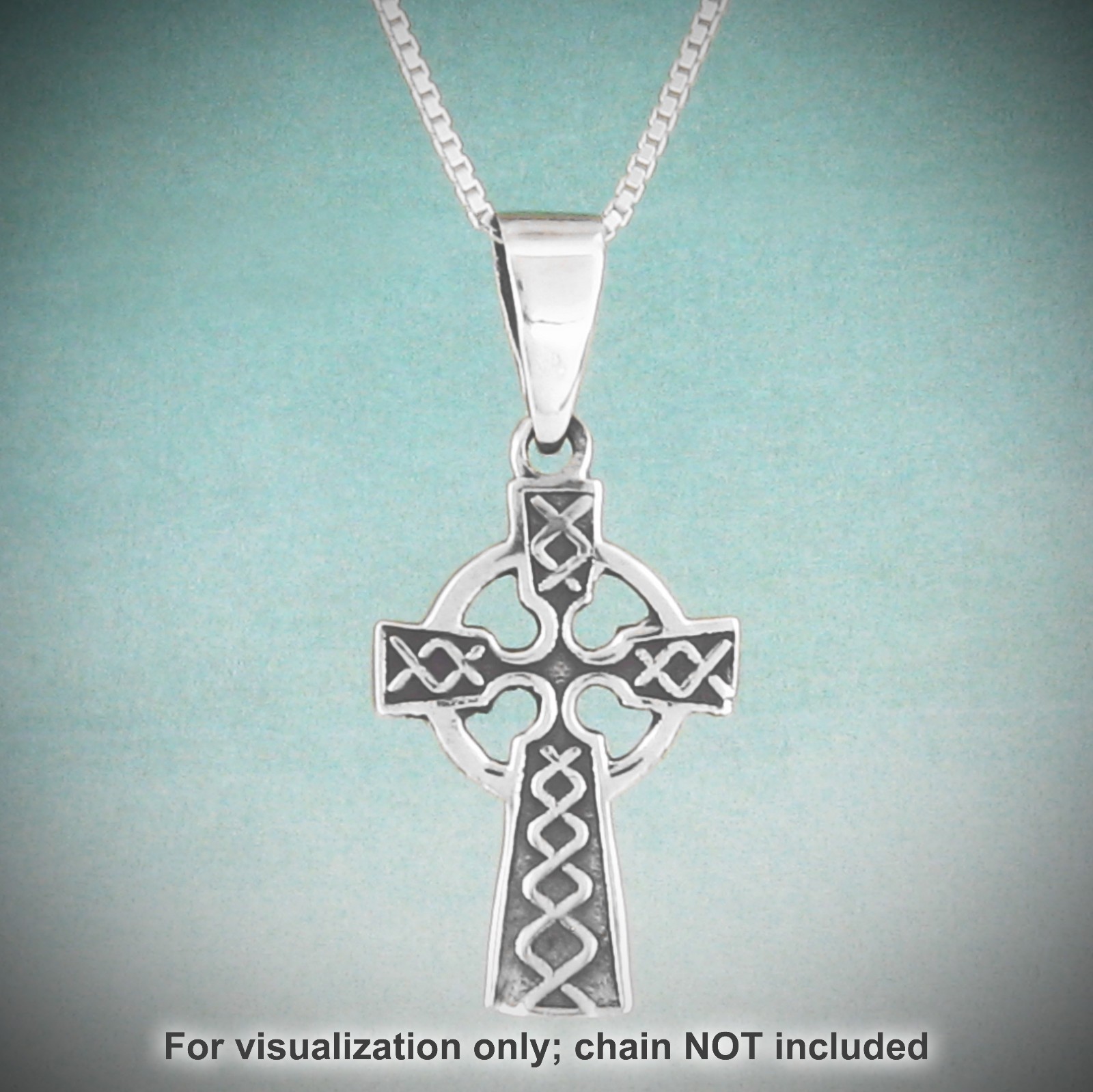 Celtic Cross Pendant- SOLID Sterling Silver – NEW!