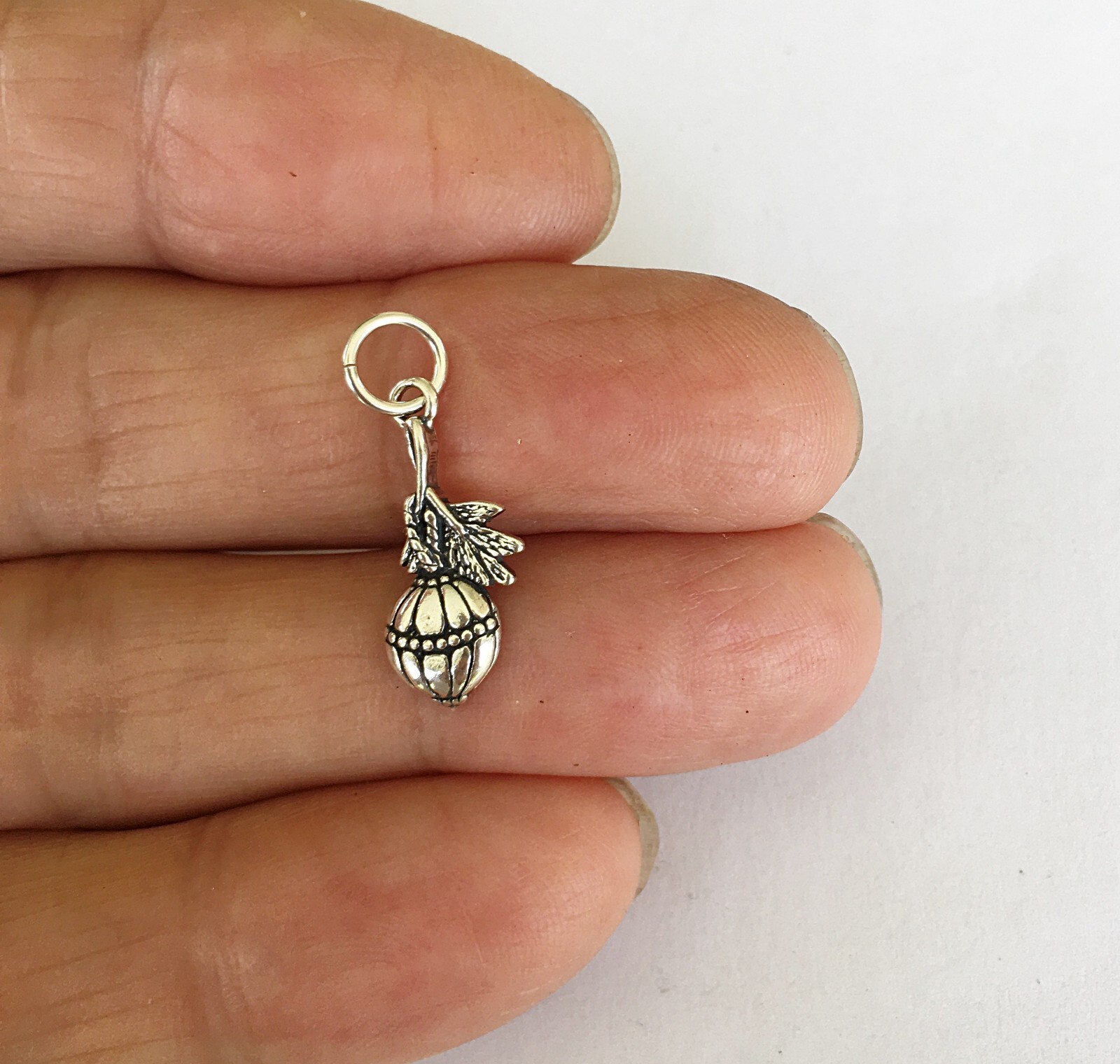 Sterling silver 20mm Ornament charm