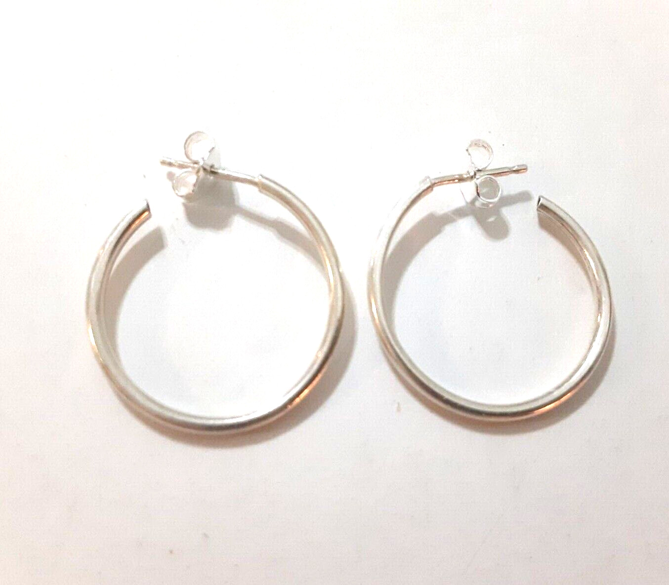925 Sterling Silver Hoop Earrings 2mm*20 mm