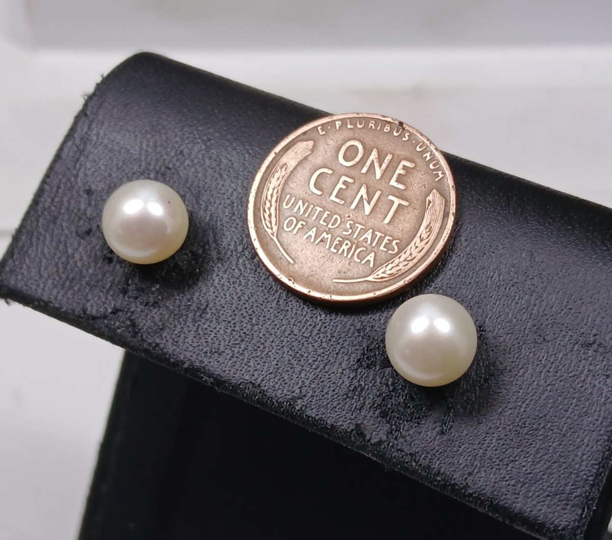 Sterling High Quality Real Freshwater Pearl Stud Earrings by Nishi, Canada