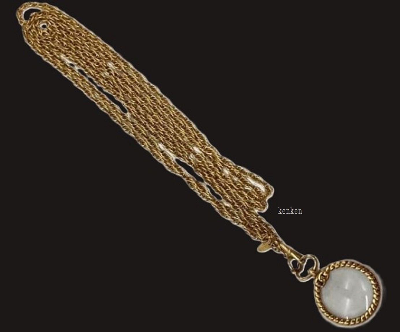 CHANEL Necklace Choker Coco Pendant AUTH kenkenjp Gold Magnifying Glass LOUPE